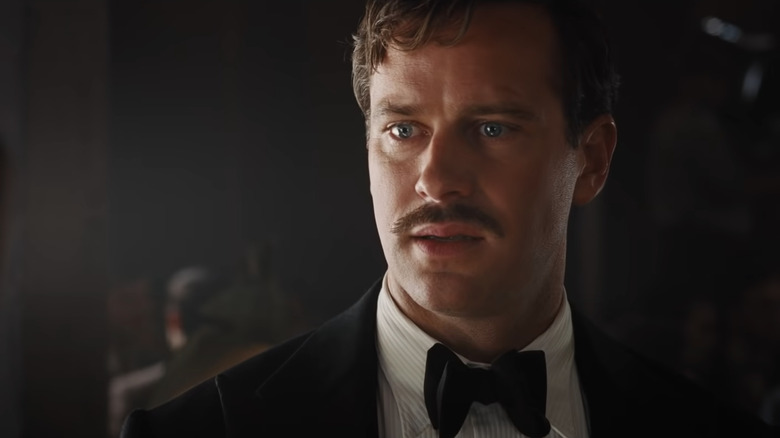 Armie Hammer with a mustache