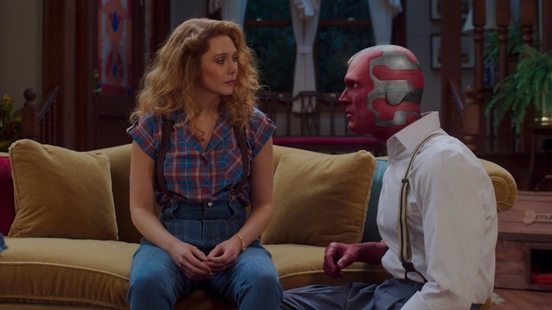 Wanda and Vision talking seriously