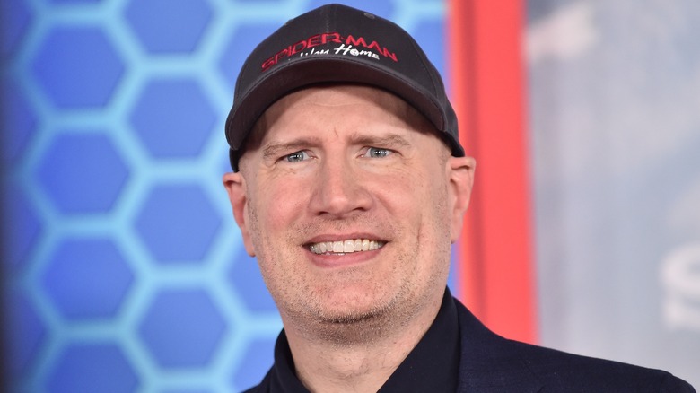 Kevin Feige at Spider-Man No Way Home event smiling