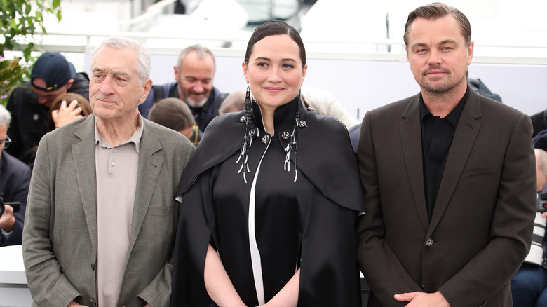 Robert, Lily, Leo Cannes premiere 