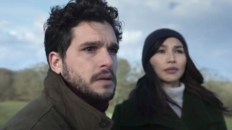 Kit Harrington and Gemma Chan in Eternals