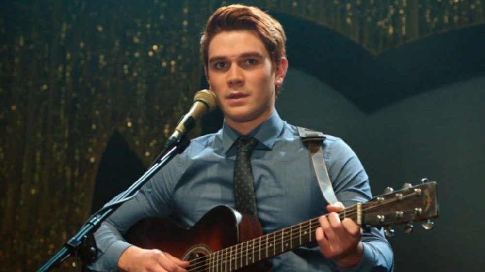 One of Archie Andrews' many musical moments on Riverdale