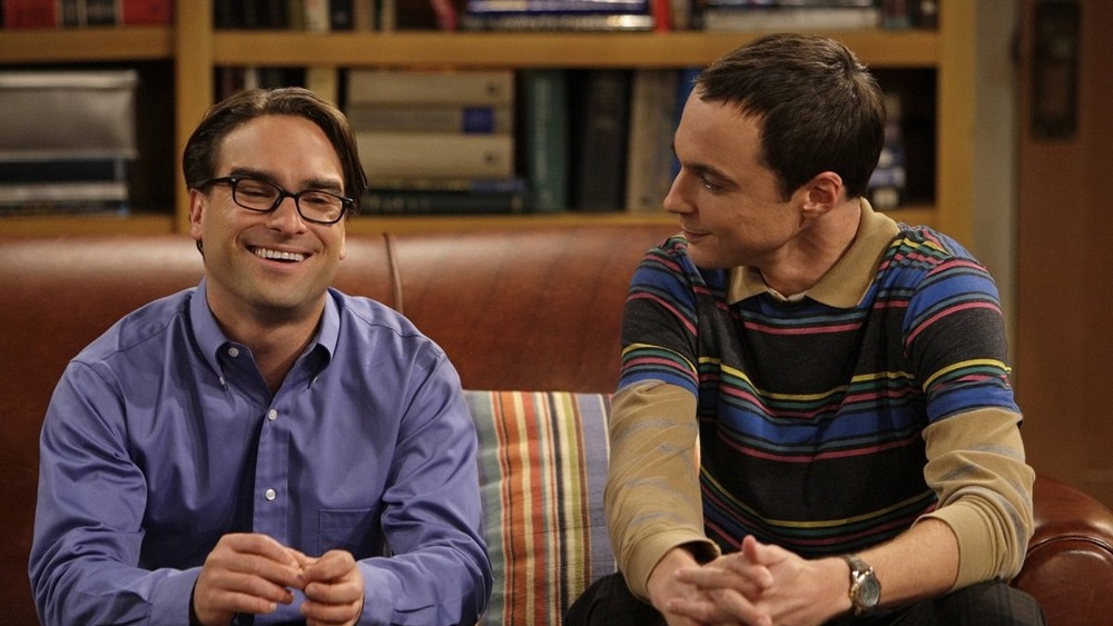 Leonard Hofstadter and Sheldon Cooper on their couch