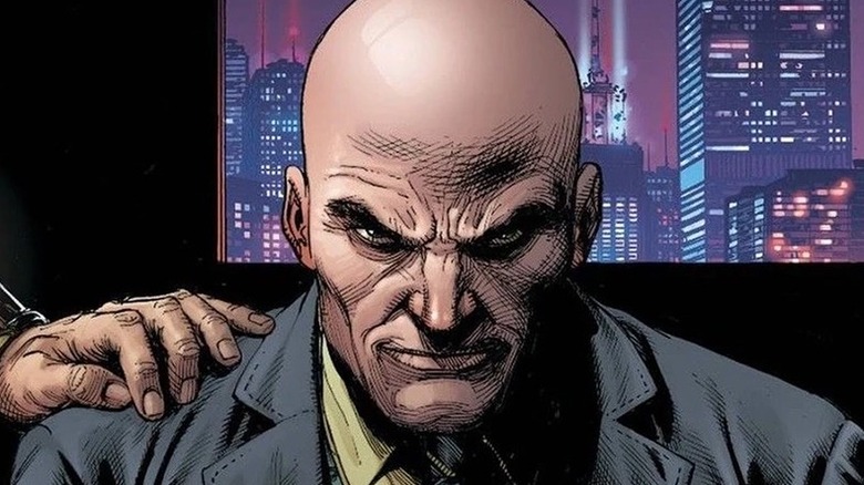 Lex Luthor shoots evil glare