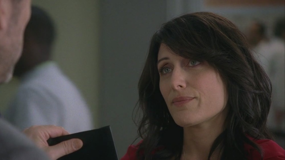 Lisa Edelstein looking at House