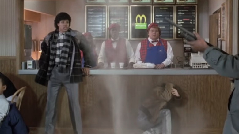 Louie Anderson and McDowell's crew during robbery