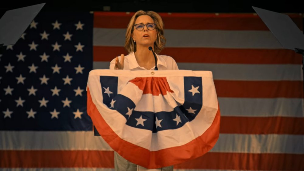 Elizabeth McCord on the campaign trail on Madam Secretary