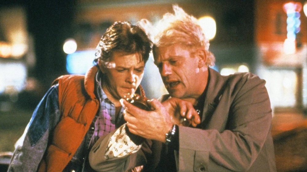 Michael J. Fox and Christopher Lloyd in Back to the Future