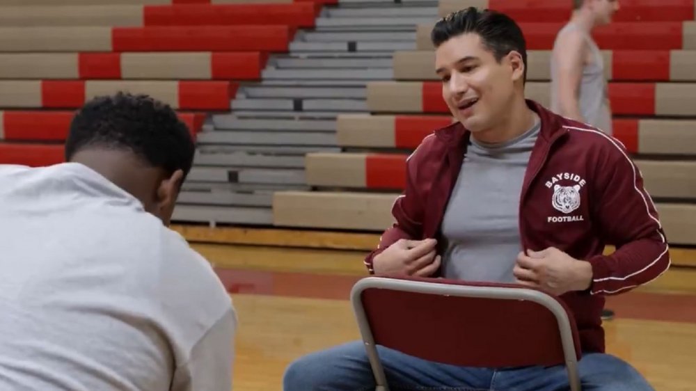 Mario Lopez as AC Slater in Peacock's the Saved by the Bell Peacock revival