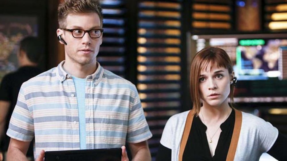 Barrett Foa and Renee Felice Smith as Eric Beale and Nell Jones on NCIS: Los Angeles