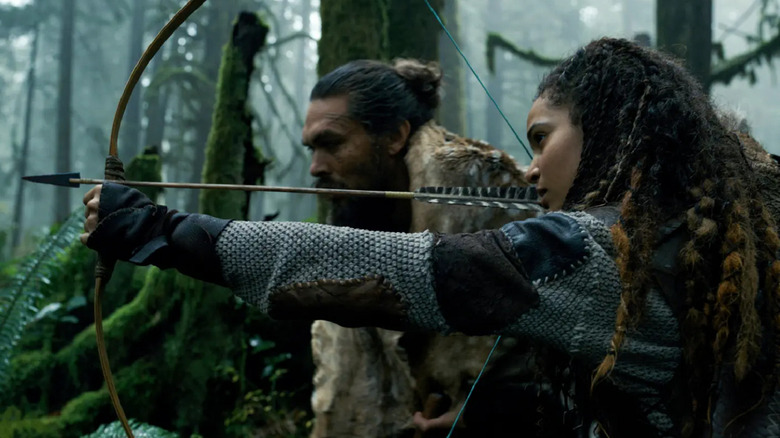 Jason Momoa and Nesta Cooper in See