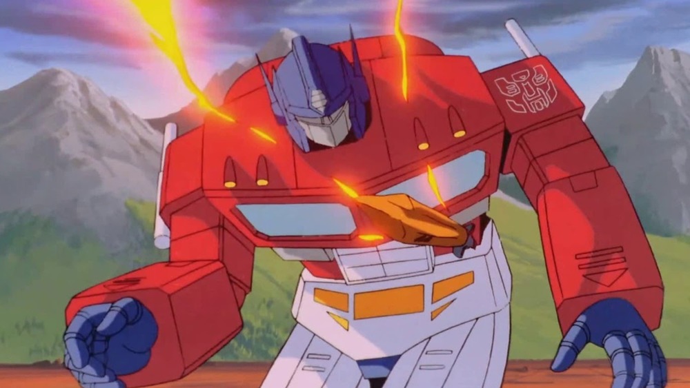 Optimus Prime in battle