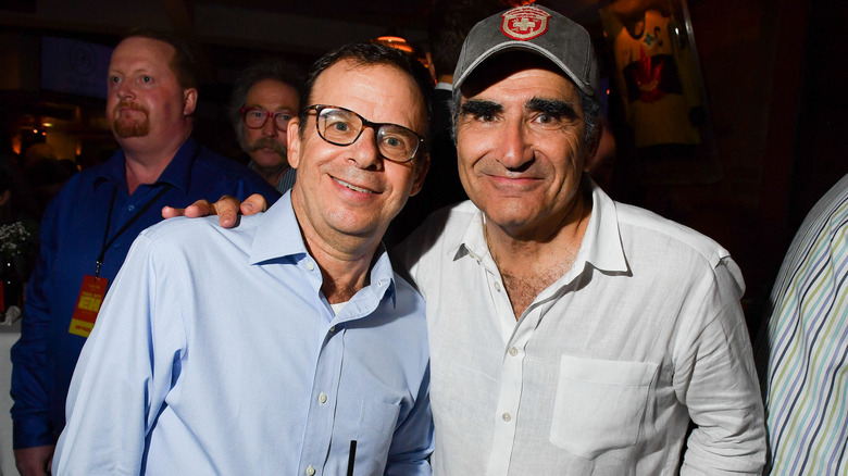 Rick Moranis and Eugene Levy smiling