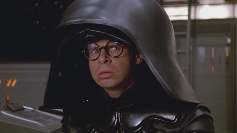 Dark Helmet looking perturbed