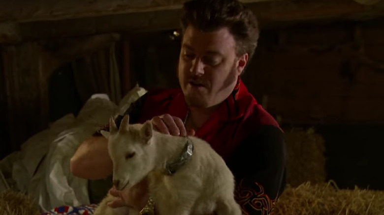 Ricky and a goat in Trailer Park Boys