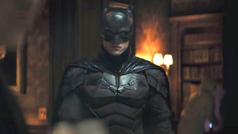 Batman making a dramatic appearance in The Batman