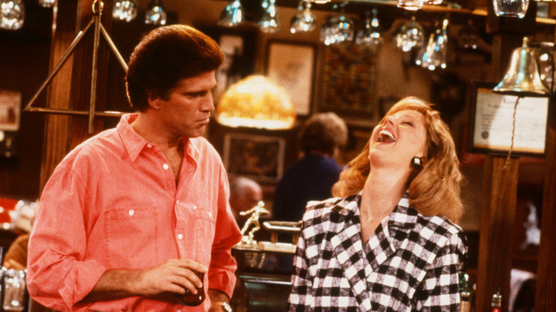 Shelley Long and Ted Danson in Cheers