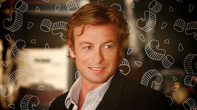 The Mentalist surrounded by question marks
