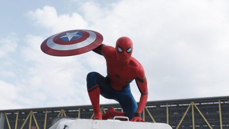 Tom Holland as Spider-Man in Captain America: Civil War