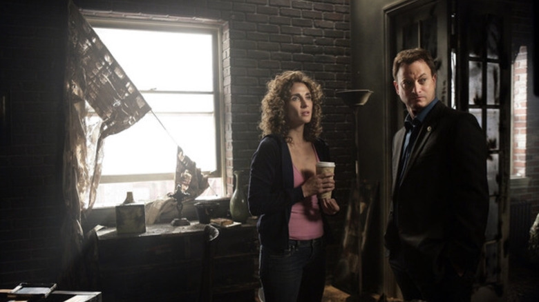 Mac and Stella investigate in CSI: NY