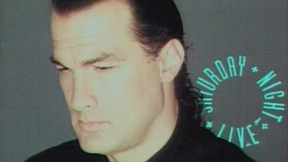 Steven Seagal appearing on Saturday Night Live