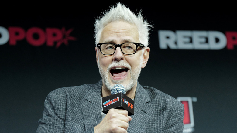 James Gunn speaks at New York Comic Con in 2024