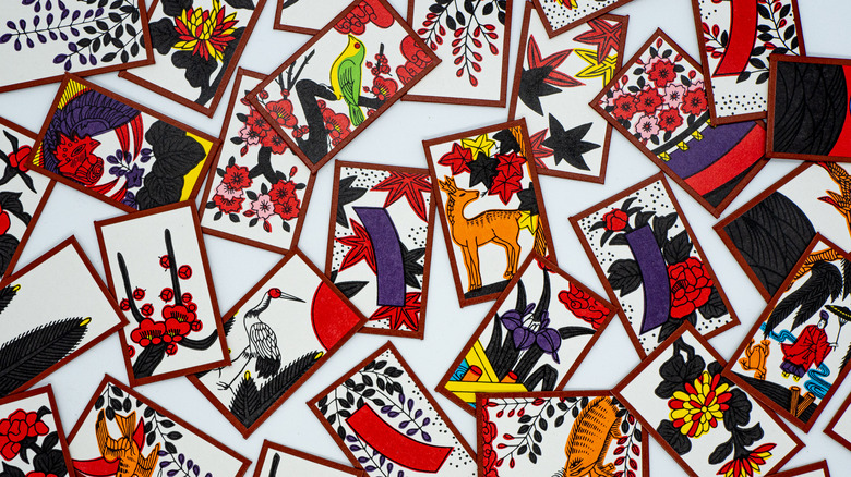 A traditional deck of hanafuda cards