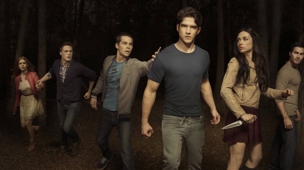 The cast of Teen Wolf in a season 3 promotional still 