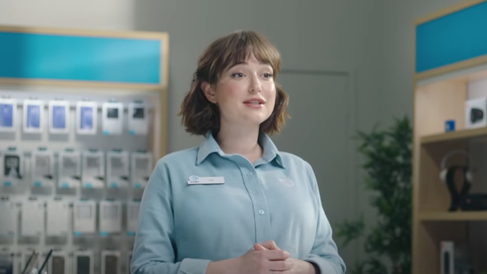 The Real Reason The AT&T Commercial Girl Is Hiding Her Body In Latest