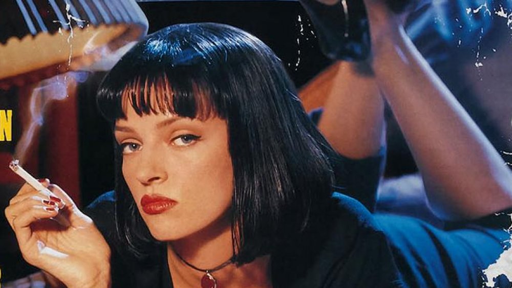 Uma Thurman on the now iconic poster for Pulp Fiction