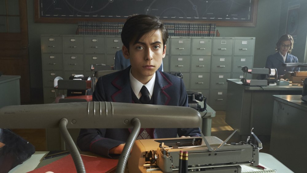 Aidan Gallagher as Number 5 on Netflix's The Umbrella Academy