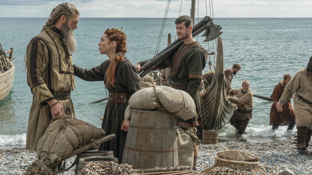 Kjetlll and his family in VIkings