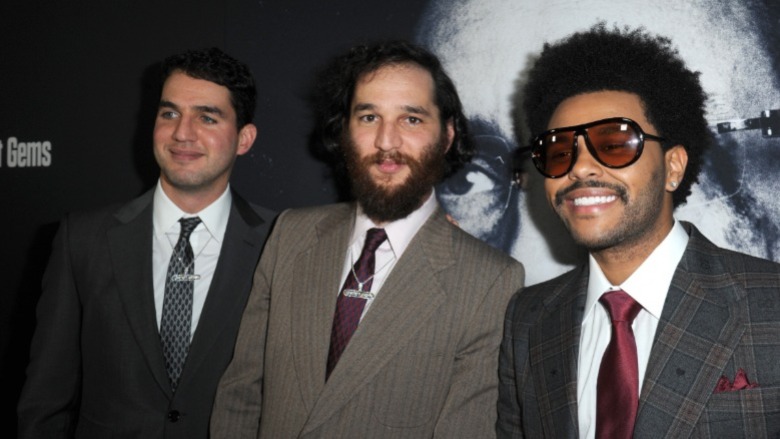 Benny Safdie, Josh Safdie and The Weeknd at Uncut Gems premiere