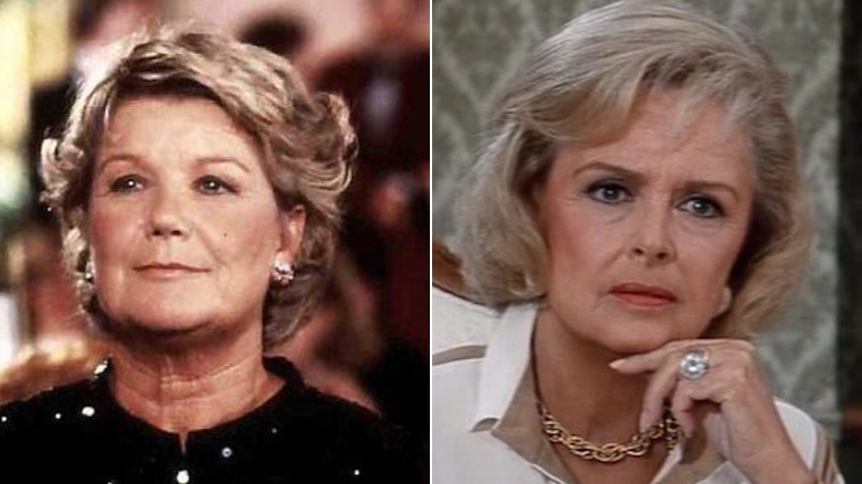 Barbara Bel Geddes (l) looks on proudly and Donna Reed (r) reacts with concern