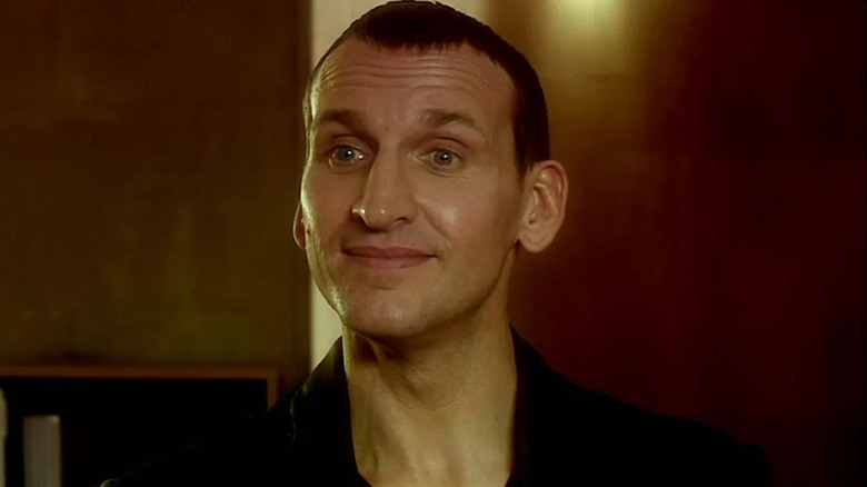 The Ninth Doctor smiles