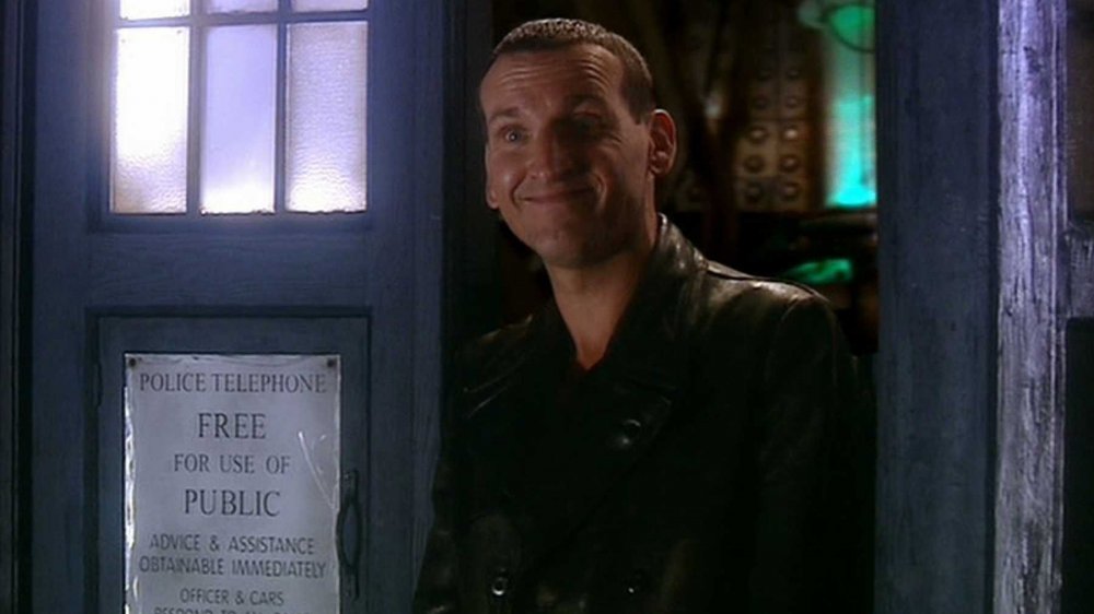 Christopher Eccleston as the Doctor on Doctor Who