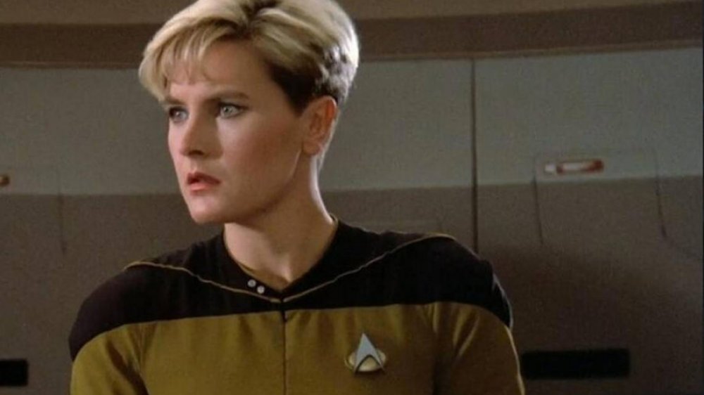 Denise Crosby as Tasha Yar on Star Trek: The Next Generation