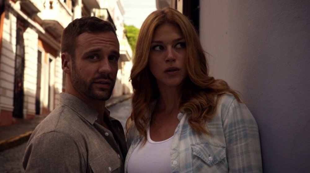 Adrianne Palicki and Nick Blood on Agents of SHIELD