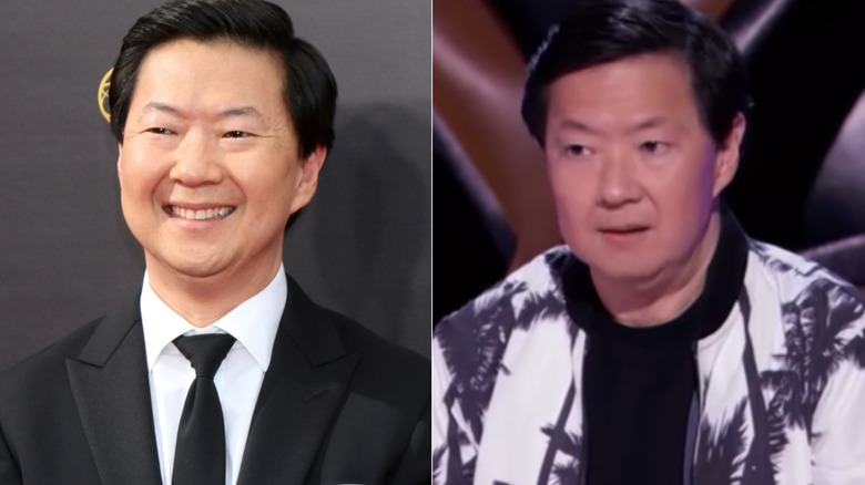 Ken Jeong smiles and reacts