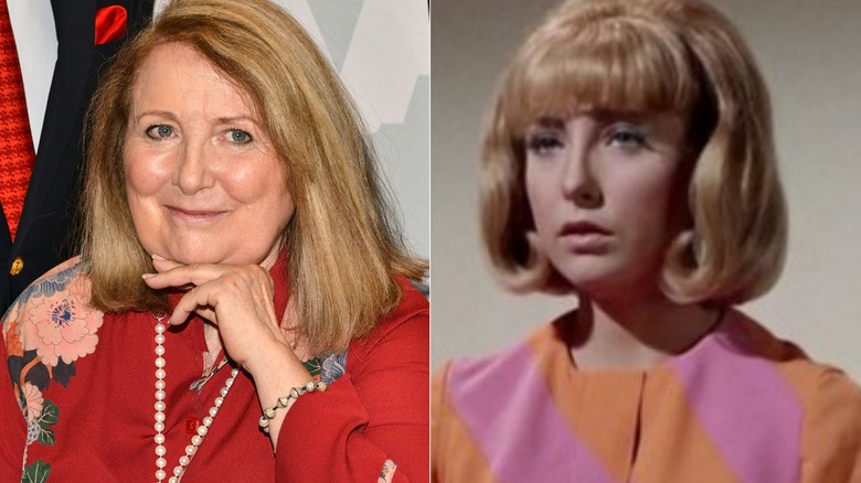 Teri Garr smiles; Roberta Lincoln reacts