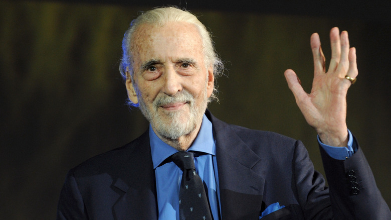 Christopher Lee Sir Christopher Lee waving at 66th Locarno Film Festival in 2013