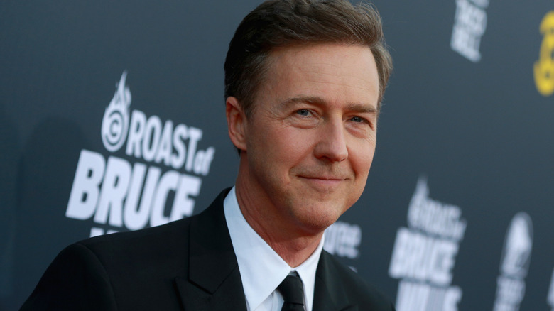 Edward Norton on red carpet