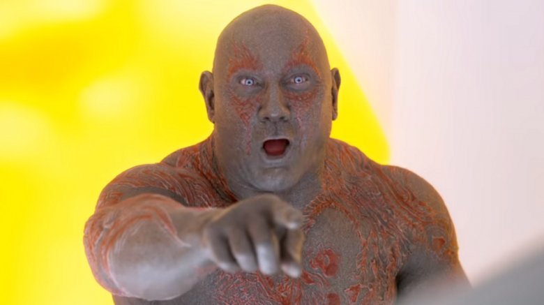 Dave Bautista as Drax in Guardians of the Galaxy Vol. 2