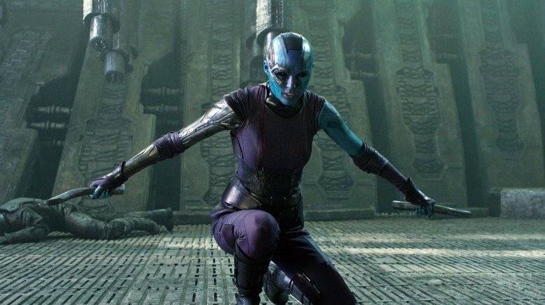 Karen Gillian as Nebula in Guardians of the Galaxy