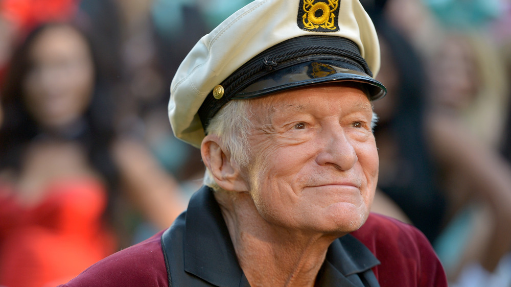 Hugh Hefner smiling