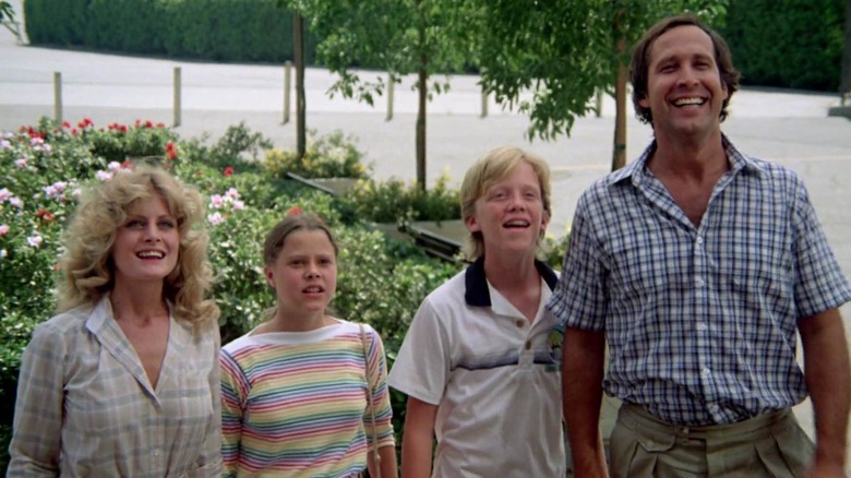 The Griswold family looking excited