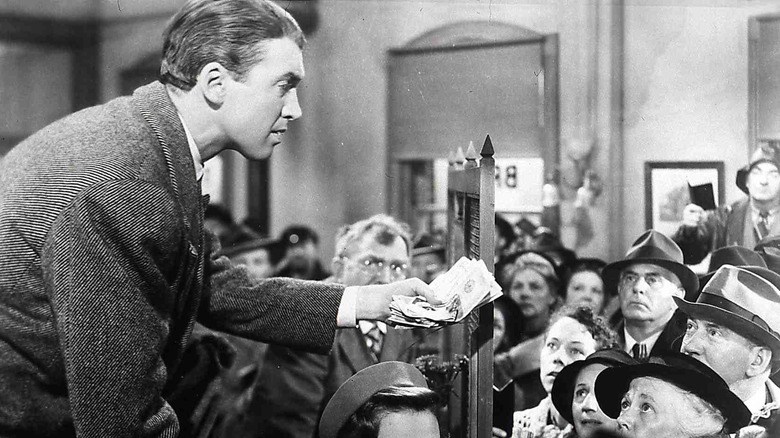 Jimmy Stewart in a moment of chaos It's a Wonderful Life