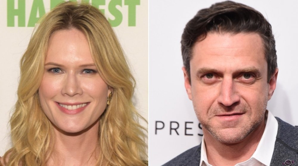 Stephanie March next to Raul Esparza