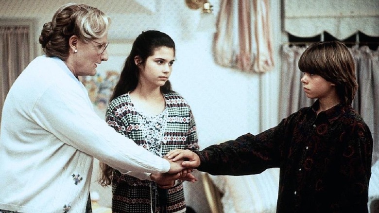 Chris and Lydia meeting Mrs. Doubtfire