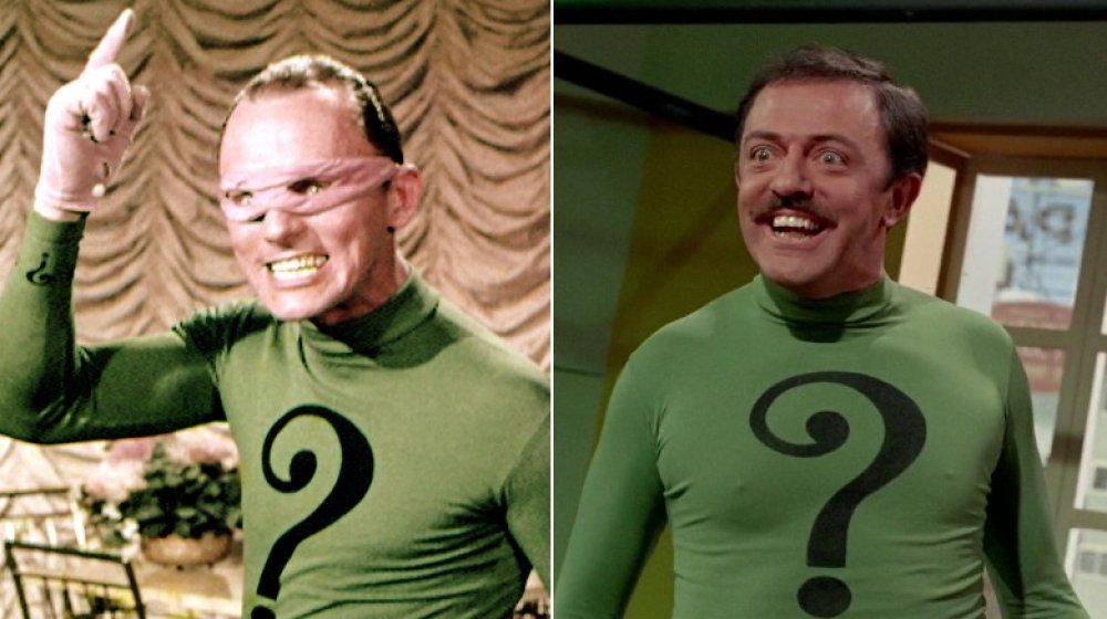 Frank Gorshin and John Astin as the Riddler in Batman